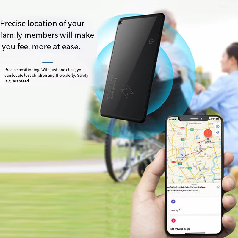 Wallet Tracker Card Wireless Charging Tracking Location Gps Locator Smart Tag for Iphone Apple Device Find My Airtag GPS Locator
