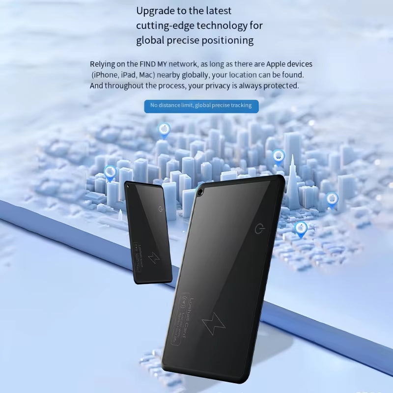 Wallet Tracker Card Wireless Charging Tracking Location Gps Locator Smart Tag for Iphone Apple Device Find My Airtag GPS Locator